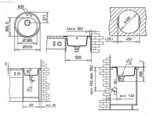Кухонная мойка Teka CENTROVAL 45 TG карбон 40143216