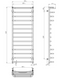 Рушникосушка електрична Deffi Юність 500x1400 хром C.YU.140.50.14.E.C.L.1 ліва