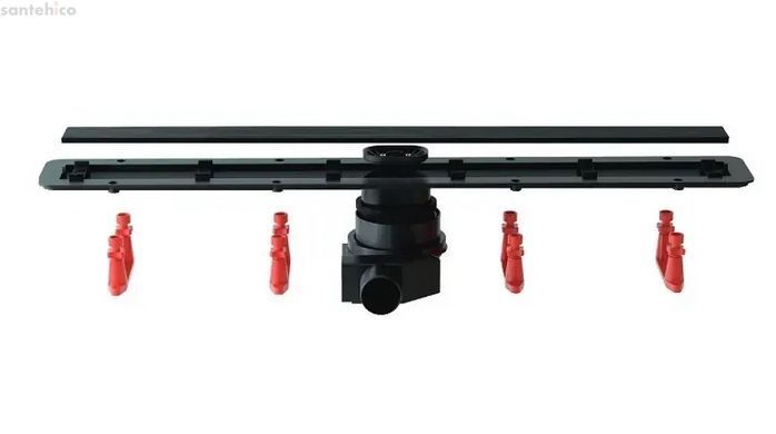 Душовий канал Pestan Confluo Frameless Line 950 мм 13701207 з решіткою, чорне скло
