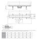 Душовий канал Pestan Confluo Frameless Line 950 мм 13701207 з решіткою, чорне скло