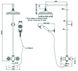 Термостатическая душевая система Burlington BEF2S+V16