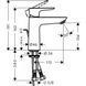 Змішувач для раковини Hansgrohe Talis E 110 (колір - білий матовий) 71710700 c донним клапаном