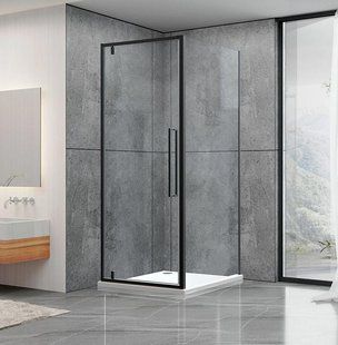 Душевая кабина Dusel DL198B+DL196B Black Matt 900x900x1900