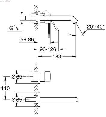 Змішувач для раковини Grohe Essence хром 29192001