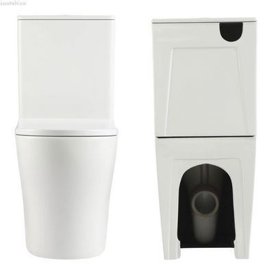 Унітаз підлоговий Qtap Virgo Ultra Quiet QT18226092AW з бачком і сидінням Soft Close
