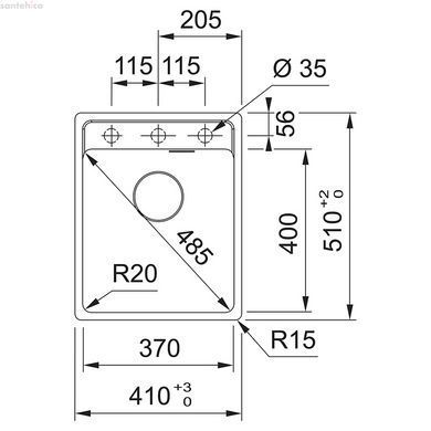 КУХОННА МИЙКА FRANKE MARIS MRG 610-37 TL БІЛИЙ 114.0668.865