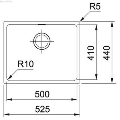 КУХОННА МИЙКА FRANKE SIRIUS SID 110-50 СІРИЙ 144.0649.561