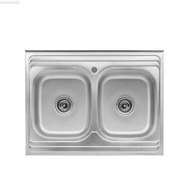 Кухонна мийка з нержавіючої сталі Kroner KRP Satin-6080Z CV022827