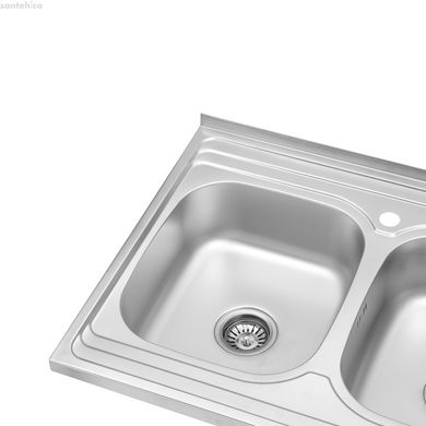 Кухонна мийка з нержавіючої сталі Kroner KRP Satin-6080Z CV022827