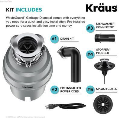 Измельчитель пищевых отходов Kraus KWD210-75MGR