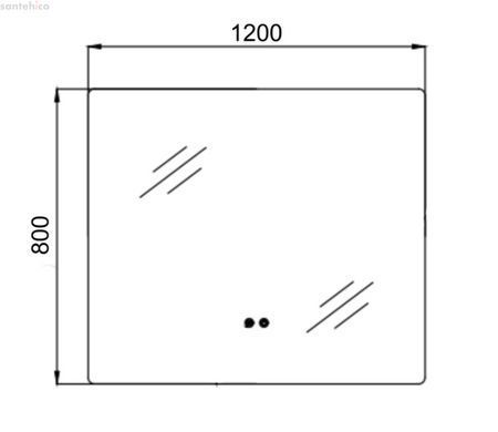 Зеркало Qtap Taurus 120х80 QTTAU120080048960 с Led подсветкой