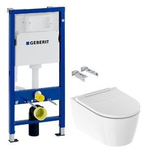 Інсталяція Geberit Duofix 458.103.00.1 + Унітаз підвісний Geberit One TurboFlush 500.202.01.1 з сидінням Soft Close