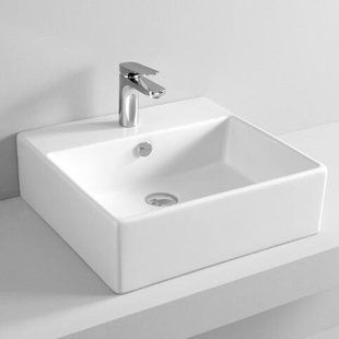Умывальник керамический 50 см Artceram Quadro, white glossy (QUL002 01; 00)