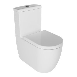 Напольный унитаз Quarter Bath Deep 63cm с бачком, крышкой Slim и сливным механизмом, белый 70DE06001.00.1_30SCD.03WG