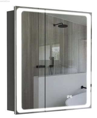 Зеркальный шкаф Aquarius Modena 70 см графит 70930204 с Led подсветкой