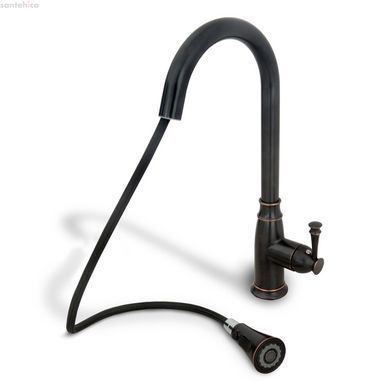 Смеситель для раковины (умывальника) REA DECO OLD BLACK черный высокий REA-B0182