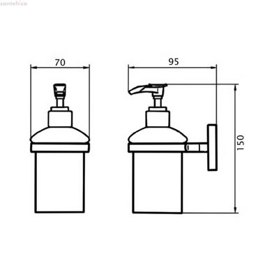 Дозатор для жидкого мыла GF (CRM)S-2827