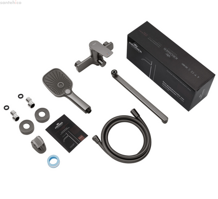 Змішувач для ванни Kroner KRP Makon - GRP070 графіт CV033861