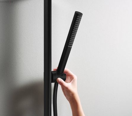 Душевой гарнитур Hansgrohe Pulsify S 100 1jet EcoSmart чёрный матовый 24372670