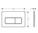 Клавіша змиву Hansgrohe iFrame Original Q хром глянсовий 66001000