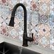 Смеситель для раковины (умывальника) REA DECO OLD BLACK черный высокий REA-B0182