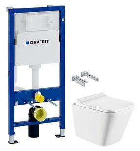 Инсталляция Geberit Duofix 2 в 1 458.103.00.1 + Унитаз подвесной Koller Pool Trend Tornado 3.0 TR-0490-RQ3 с сиденьем Soft Close