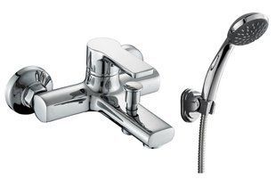 Змішувач для ванни Rozzy Jenori Duct хром RBZ079-3 з душовим гарнітуром