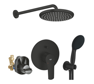 Душевая система скрытого монтажа Grohe Eurosmart черный матовый UA26415SC8