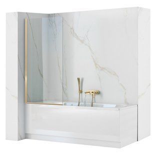 Шторка для ванни REA ELEGANT GOLD 80 см REA-W5601
