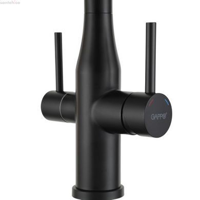 Змішувач для кухні GAPPO чорний матовий G4399-76