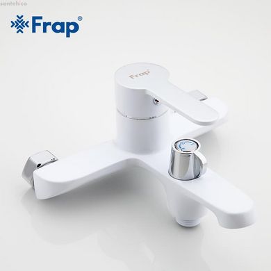 Змішувач для ванни Frap F3241, білий/хром