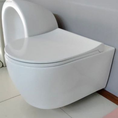 Унітаз підвісний безободковий Quarter Bath Deep з кришкою Slim, білий 70DE03054.00.1_30SCD.03WG
