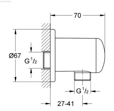 Душевая система скрытого монтажа с термостатом Grohe QuickFix Grohtherm&Vitalio Start RU26415SC8