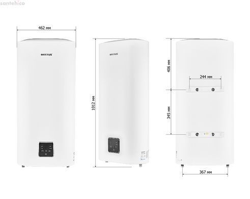 Накопичувальний водонагрівач Mixxus EWH-10050 Flat Dry 50 л WH0597