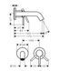 Смеситель для раковины Hansgrohe Tecturis S 165 сатин 73350800