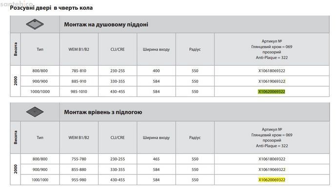 Душова кабіна Huppe Diamond 100x100 (Профіль - хром, скло - прозоре) X10620.069.322