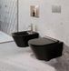 Унитаз подвесной Catalano New Zero Newflush чёрный матовый 1VS55NRNS с сиденьям Soft Close