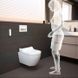 Унітаз біде навісний Geberit AquaClean Tuma Comfort білий/KeraTect, декор. панель - білий глянець 146.290.11.1 з електронним сидінням