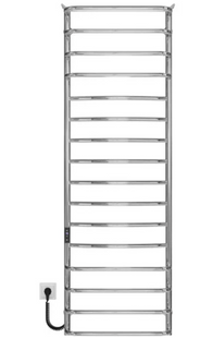 Рушникосушка електрична Deffi Юність 500x1600 хром C.YU.160.50.16.E.C.L.1 ліва