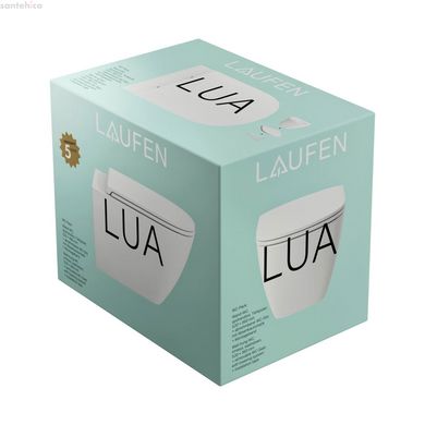 Унитаз подвесной Laufen Lua Rimless белый глянцевый H8660800000001 с сиденьям Soft Close