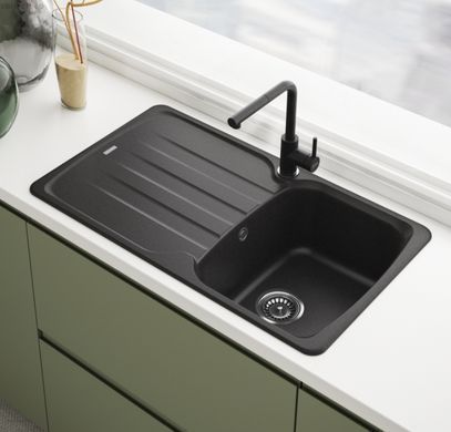 Смеситель для кухни Franke Lina L Shape Pull Out оникс 115.0728.484
