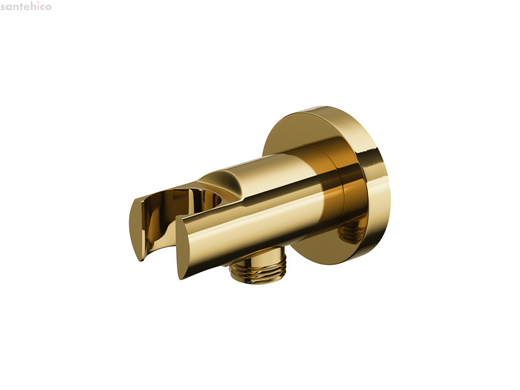 Душовий гарнітур прихованого монтажу Corsan LUGO GOLD + BOX золото з термостатом Z03TGL