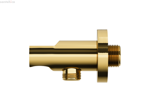Душовий гарнітур прихованого монтажу Corsan LUGO GOLD + BOX золото з термостатом Z03TGL