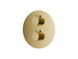 Душовий гарнітур прихованого монтажу Corsan LUGO GOLD + BOX золото з термостатом Z03TGL