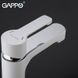 Змішувач для умивальника GAPPO G1002-8, білий/хром