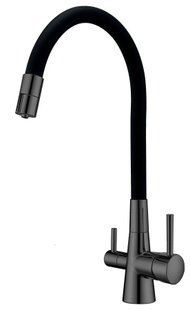 Змішувач для кухні Fabiano FKM 3126 SS Flex Nano Graphite pvd-графіт 8231.401.1710 під фільтровану воду