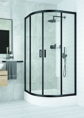 Душевая кабина Deante Funkia 80x80 см (Профиль - черный, стекло - прозрачное) KYP N52К