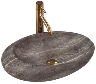 Умывальник (раковина) REA ROXY A STONE D.GRAY накладной REA-U6649