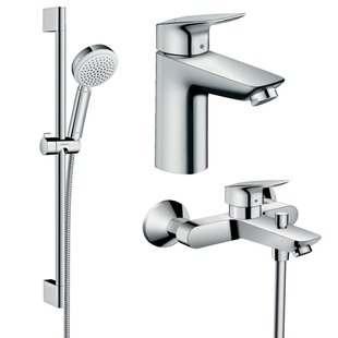 Набір змішувачів для ванни Hansgrohe Eco Logis 100 (71104 + 7140 + 26651400), хром 20200001