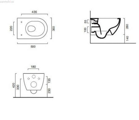 Унитаз подвесной Catalano Sfera 1VSS50R002 с сиденьям Soft Close